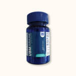 A blue bottle of UBM Immune dietary supplement, containing 30 capsules designed to boost the immune system and support overall health.